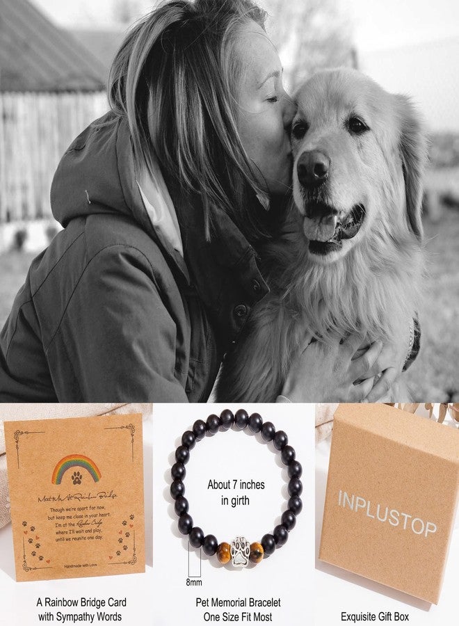 INPLUSTOP Dog Memorial Gifts - Pet Loss Sympathy Gift, Dog Passing Away Remembrance Bracelet for Men & Women - Image 5